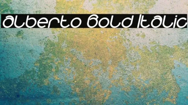 alberto Bold Italic Example 1