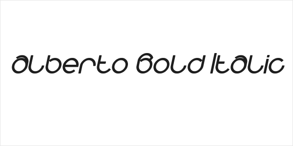 alberto Bold Italic Logo