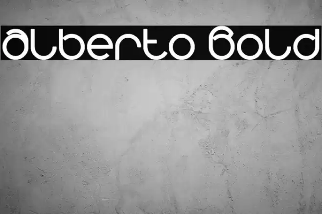 alberto Bold Font examples