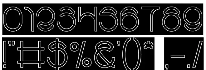 alberto-Hollow-Inverse Font OTHER CHARS