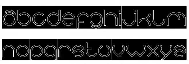 alberto-Hollow-Inverse Font LOWERCASE