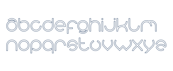 alberto-Hollow Lowercase