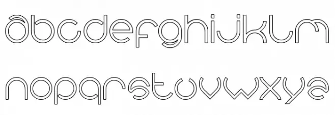 alberto-Hollow 字体 小写