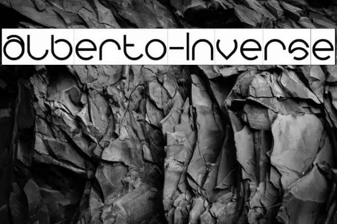 alberto-Inverse Font examples