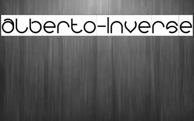 alberto-Inverse Font examples