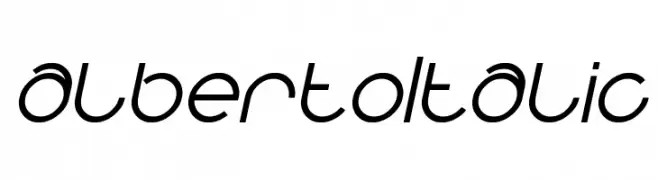 alberto Italic  नि: शुल्क फ़ॉन्ट्स डाउनलोड