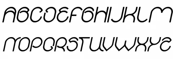 alberto Italic Schriftart Groß
