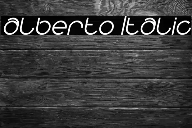 alberto Italic Font examples