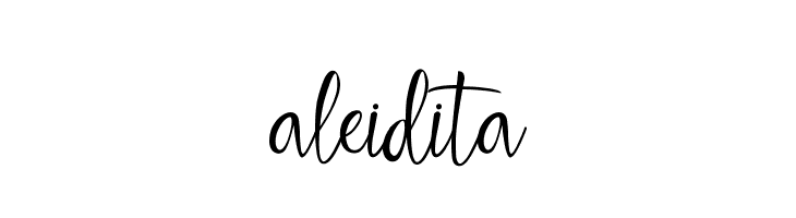 aleidita  免费字体下载
