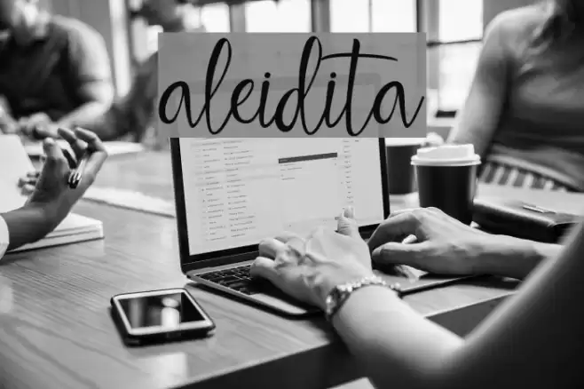 aleidita Font examples
