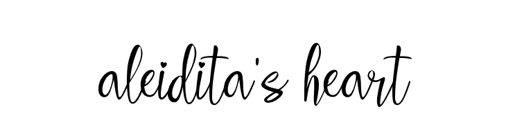 aleidita's heart  नि: शुल्क फ़ॉन्ट्स डाउनलोड