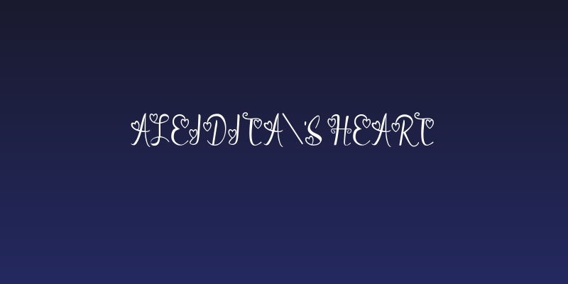 aleidita's heart Social Header