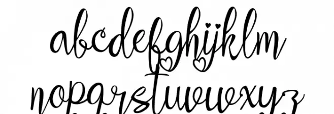 aleidita's heart خط أحرف صغيرة