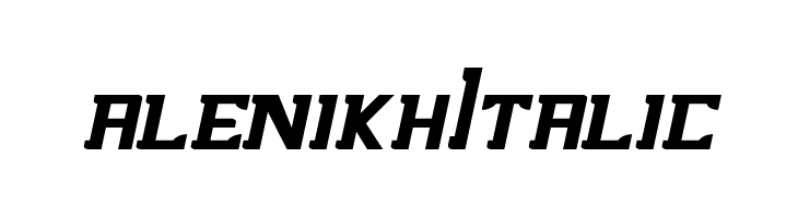 alenikh Italic  フリーフォントのダウンロード