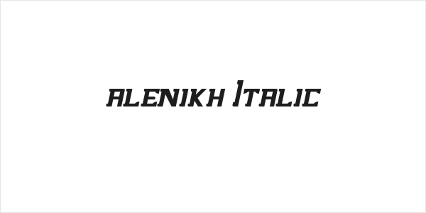 alenikh Italic Logo