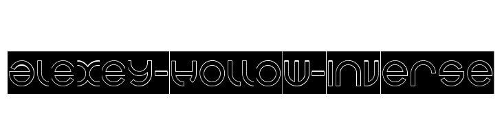 alexey-Hollow-Inverse  フリーフォントのダウンロード