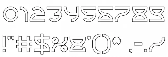 alexey-Hollow Font OTHER CHARS