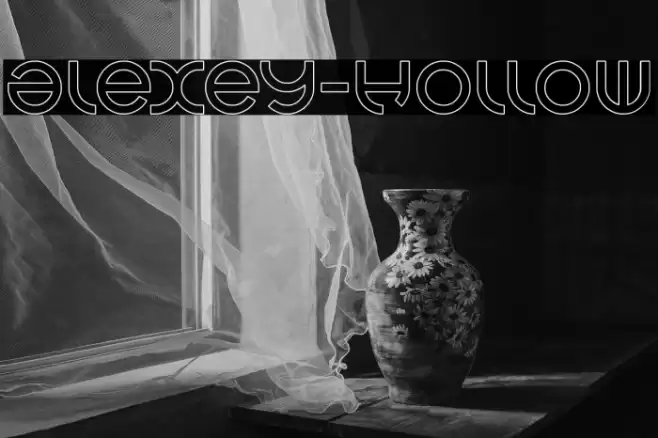 alexey-Hollow Font examples