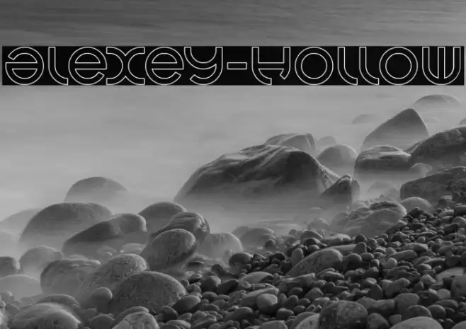 alexey-Hollow Font examples
