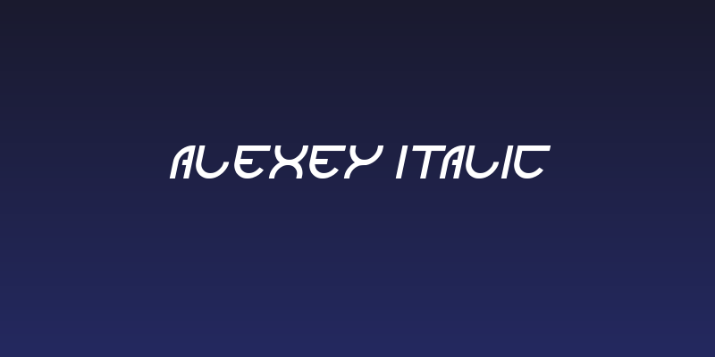 alexey Italic Social Header
