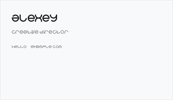 alexey Business Card
