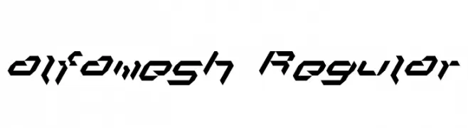 alfamesh001 Regular  font caratteri gratis