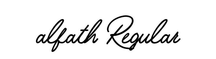 alfath Regular  नि: शुल्क फ़ॉन्ट्स डाउनलोड