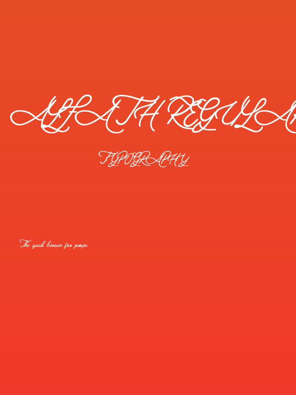 alfath Regular Poster