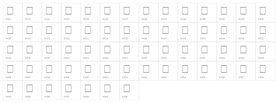 alice_1 Medium Character Map