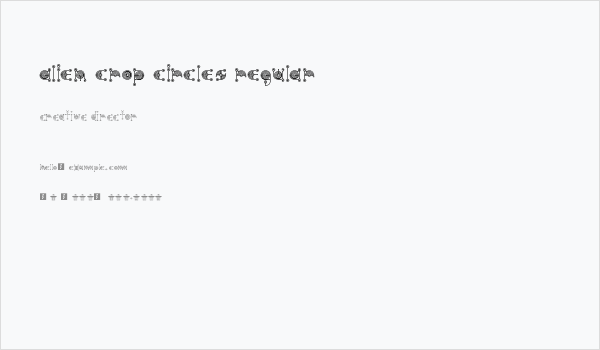 alien crop circles Regular Business Card