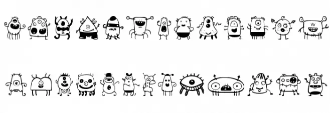 alien dude Schriftart Groß