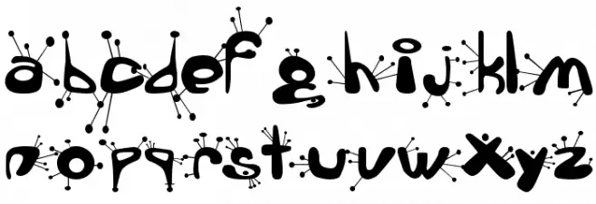 alien language Polices MINUSCULES