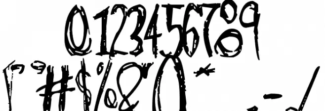 alien strawberry Font OTHER CHARS