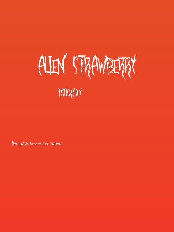 alien strawberry Poster