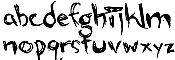 alien strawberry Font LOWERCASE
