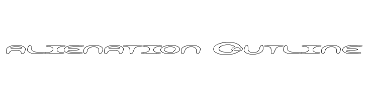 alienation Outline Font
