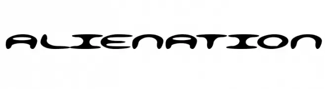 alienation  font caratteri gratis