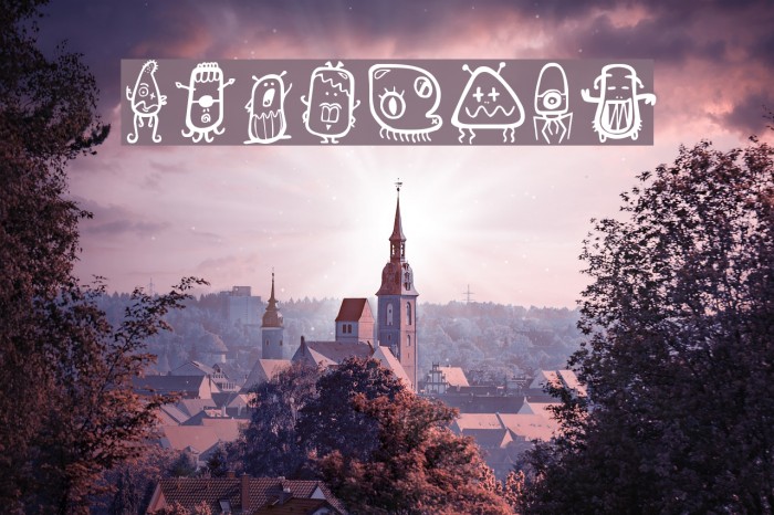 aliendco Font examples