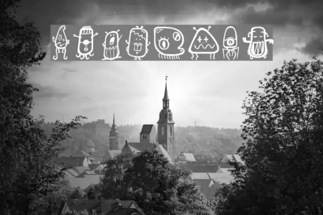 aliendco Font examples