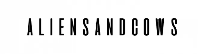 aliens and cows  Free Fonts Download