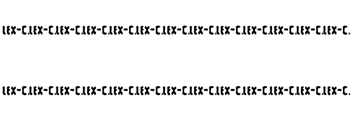 alienwarping Font LOWERCASE