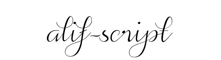 alif-script  font caratteri gratis