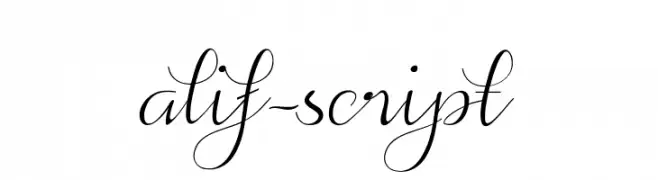 alif-script  नि: शुल्क फ़ॉन्ट्स डाउनलोड