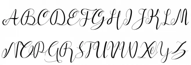 alif-script Caratteri MAIUSCOLE