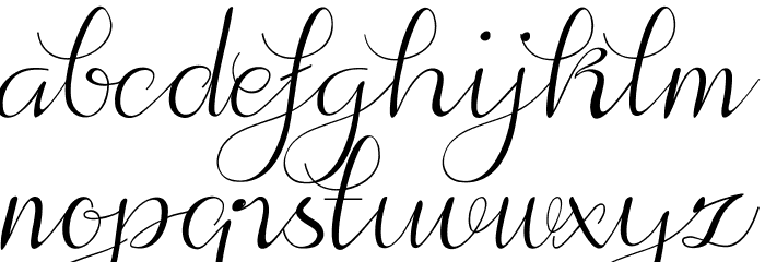 alif-script Font LOWERCASE