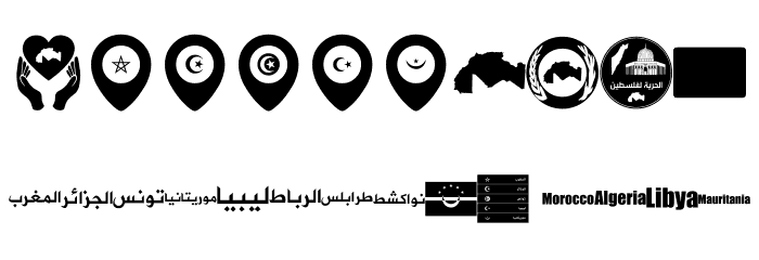 alittihad almaghribi color Font OTHER CHARS
