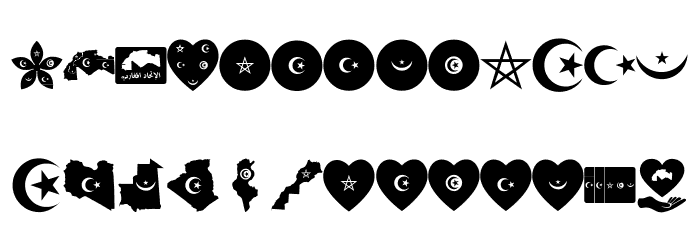 alittihad almaghribi color Font LOWERCASE