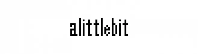 alittlebit  フリーフォントのダウンロード