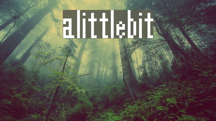 alittlebit Font examples