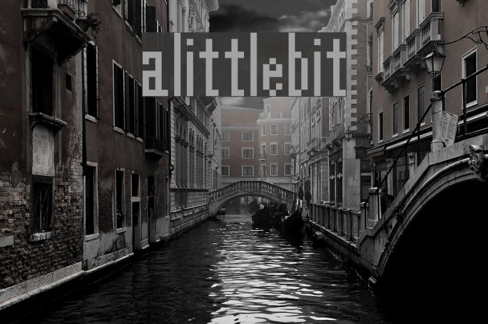 alittlebit Font examples